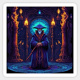 Pixel Wizard Sticker